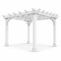 Pergola en PVC Blanc 3x3x2.6 m
