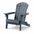 Chaise Adirondack en bois composite bleu