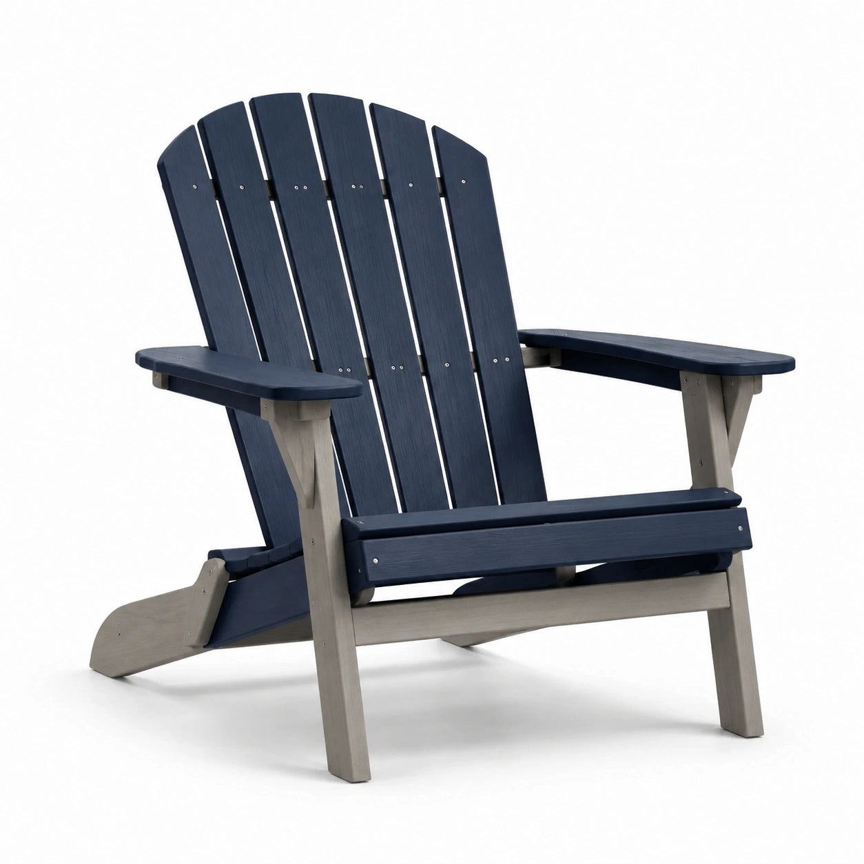 Fauteuil Adirondack en bois composite bleu marine