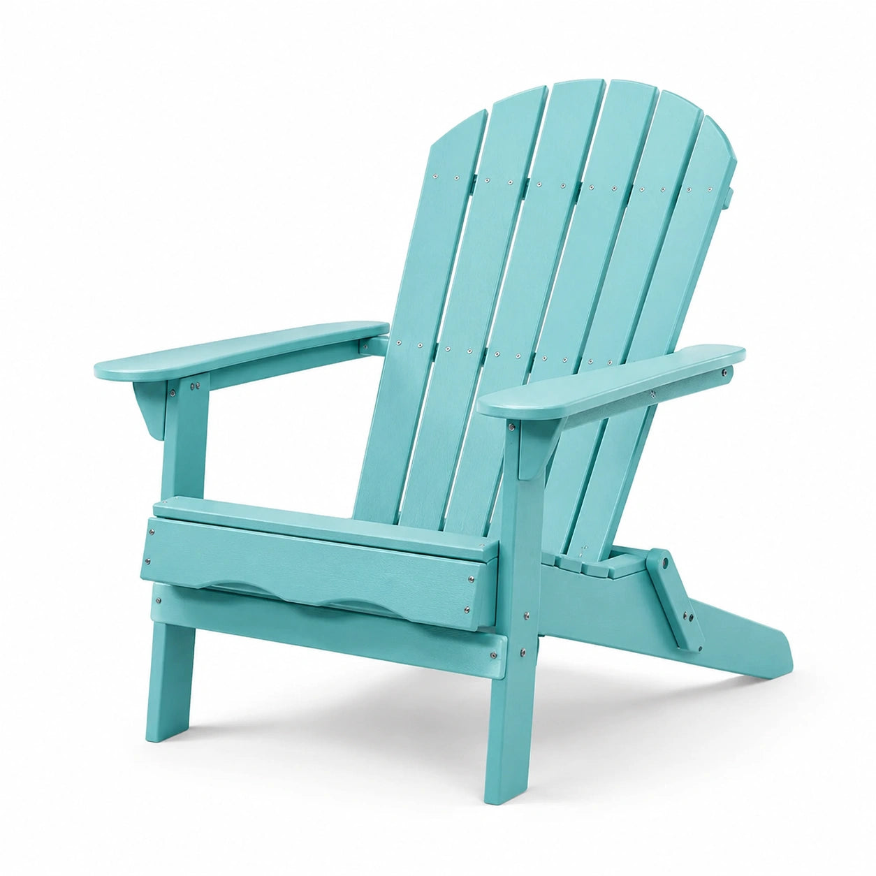 Chaise Adirondack en bois composite turquoise