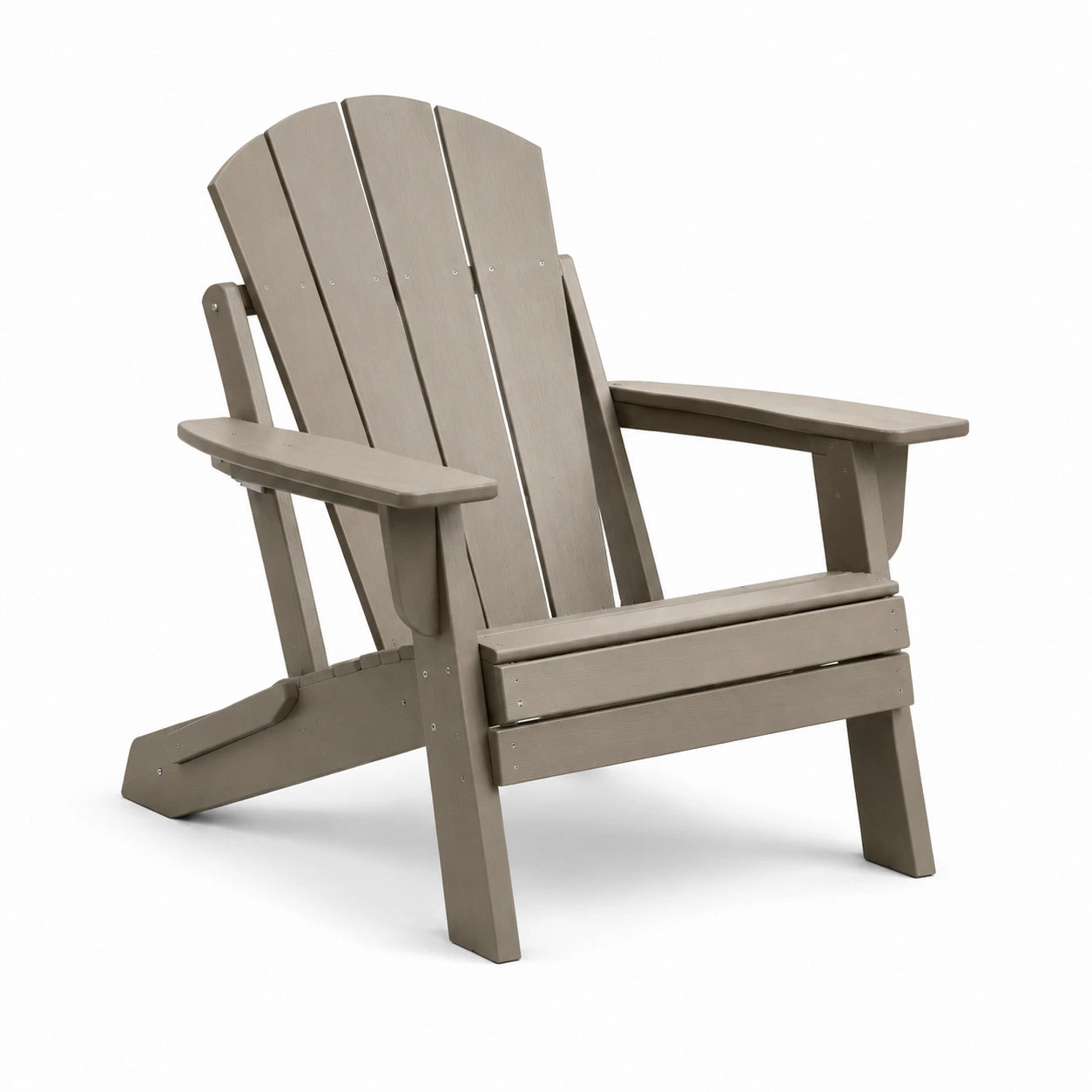 Chaise Adirondack en bois composite gris taupe