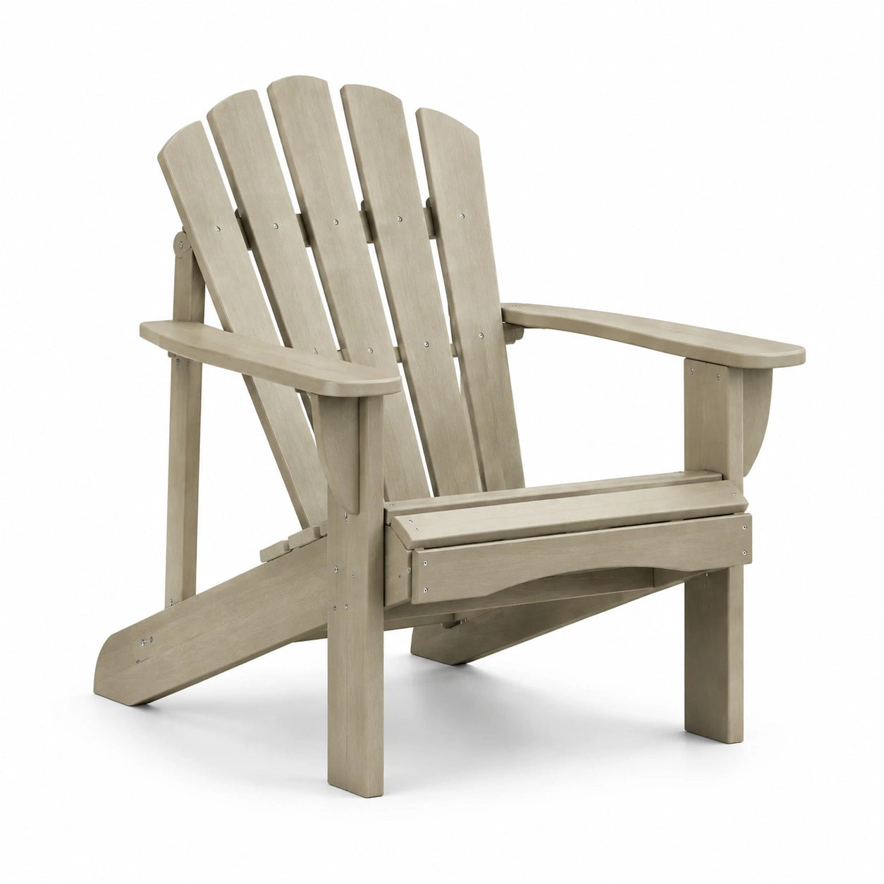 Chaise Adirondack en bois d'acacia beige